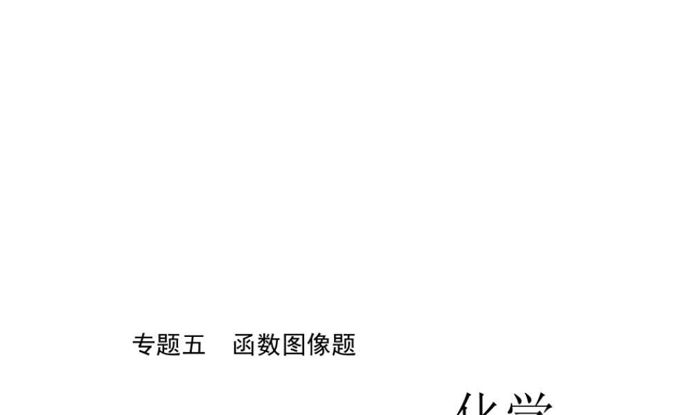 （四川版）中考化学总复习 第二篇 专题五 函数图像题课件-人教版初中九年级全册化学课件