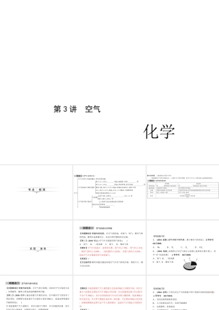 （四川版）中考化学总复习 第一篇 第3讲 空气课件-人教版初中九年级全册化学课件