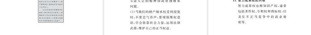 （云南省）中考政治总复习 八下 第三单元 我们的文化、经济权利（考点链接考点梳理考法探究）课件 新人教版-新人教版初中九年级全册政治课件