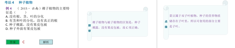 （云南专用）中考生物总复习 第八部分 生物的多样性 专题十八 微生物和植物的类群课件-人教版初中九年级全册生物课件