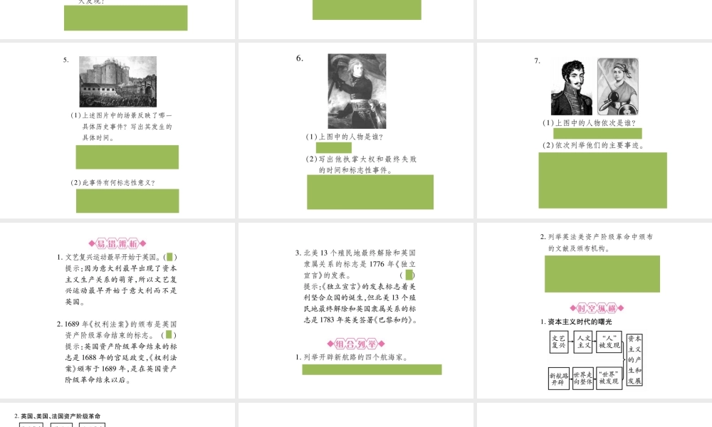 （四川专版）历史 第3版块 世界近代史讲解课件 川教版-川教版初中九年级全册历史课件