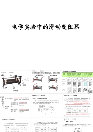 （天津地区）中考物理总复习 滑动变阻器在电学实验中的应用课件-人教版初中九年级全册物理课件