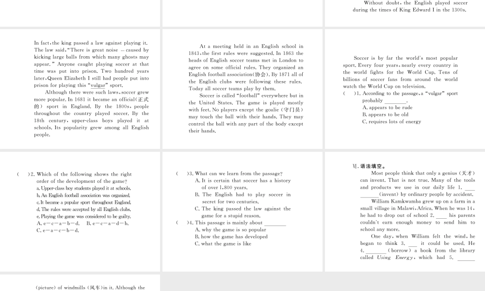 （娄底专用）秋九年级英语全册 Unit 6 When was it invented Section B（2a-3b）作业课件 （新版）人教新目标版-（新版）人教新目标版初中九年级全册英语课件