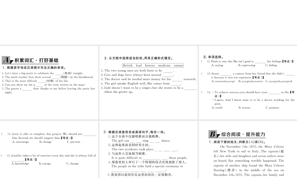 （娄底专用）秋九年级英语全册 Unit 8 It must belong to Carla Section B（2a-3b）作业课件 （新版）人教新目标版-（新版）人教新目标版初中九年级全册英语课件