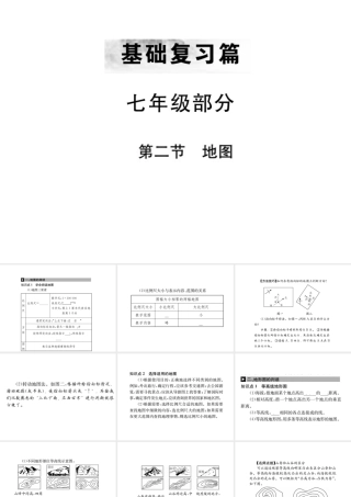 （全国通用版）中考地理 七年级部分 第1章 地球和地图复习课件2-人教版初中九年级全册地理课件