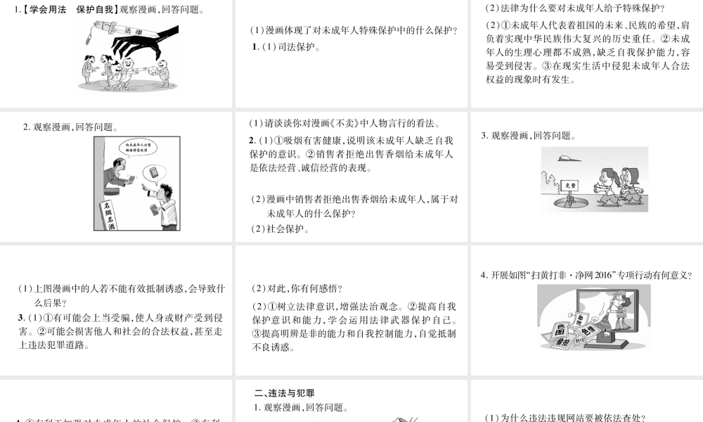 （宁夏专版）中考道德与法治二轮复习 漫画题专项训练课件-人教版初中九年级全册政治课件