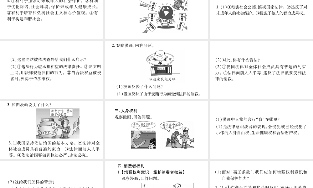 （宁夏专版）中考道德与法治二轮复习 漫画题专项训练课件-人教版初中九年级全册政治课件