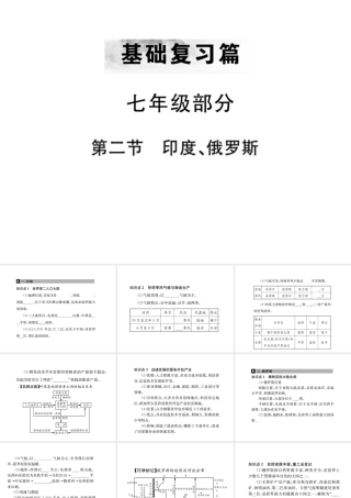（全国通用版）中考地理 七年级部分 第6章 我们邻近的地区和国家复习课件2-人教版初中九年级全册地理课件