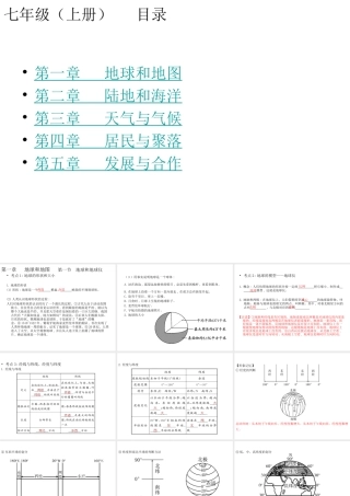 （宁夏专版）中考地理 七上复习配套课件-人教版初中九年级全册地理课件