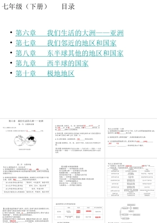 （宁夏专版）中考地理 七下复习配套课件-人教版初中九年级全册地理课件