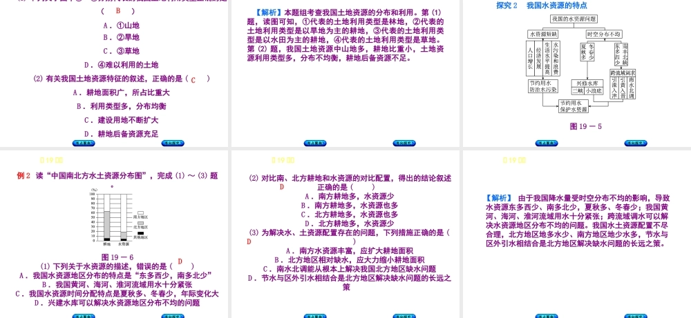 （呼伦贝尔兴安盟专版）中考地理复习方案 教材梳理篇 第19课时 自然资源特征 水土资源课件-人教版初中九年级全册地理课件