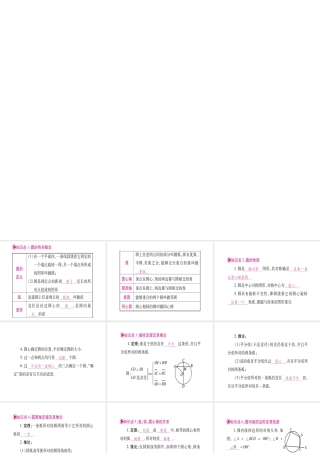 （宁夏专版）中考数学总复习 第一轮 考点系统复习 第6章 圆 第1节 圆的有关性质课件-人教版初中九年级全册数学课件