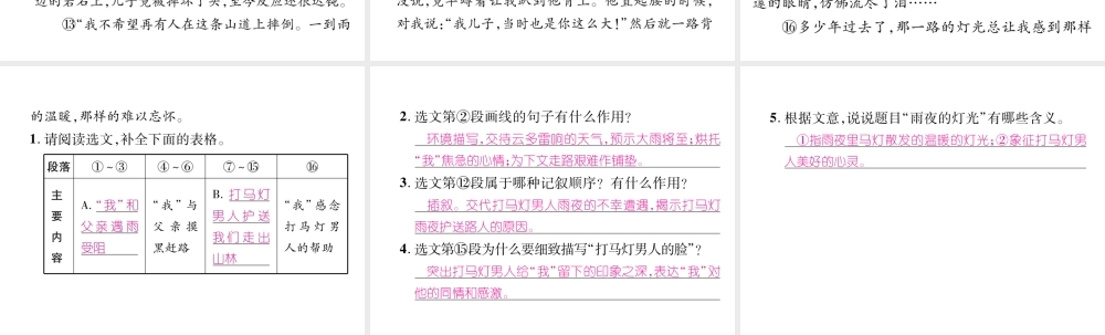 （安徽专版）七年级语文下册 双休作业（七）课件 新人教版-新人教版初中七年级下册语文课件