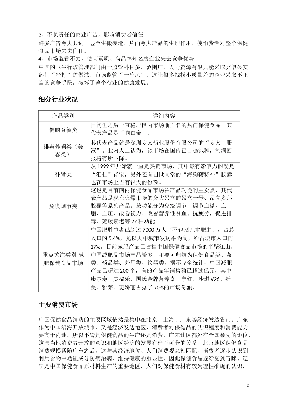 中国保健食品行业市场现状调查_第2页