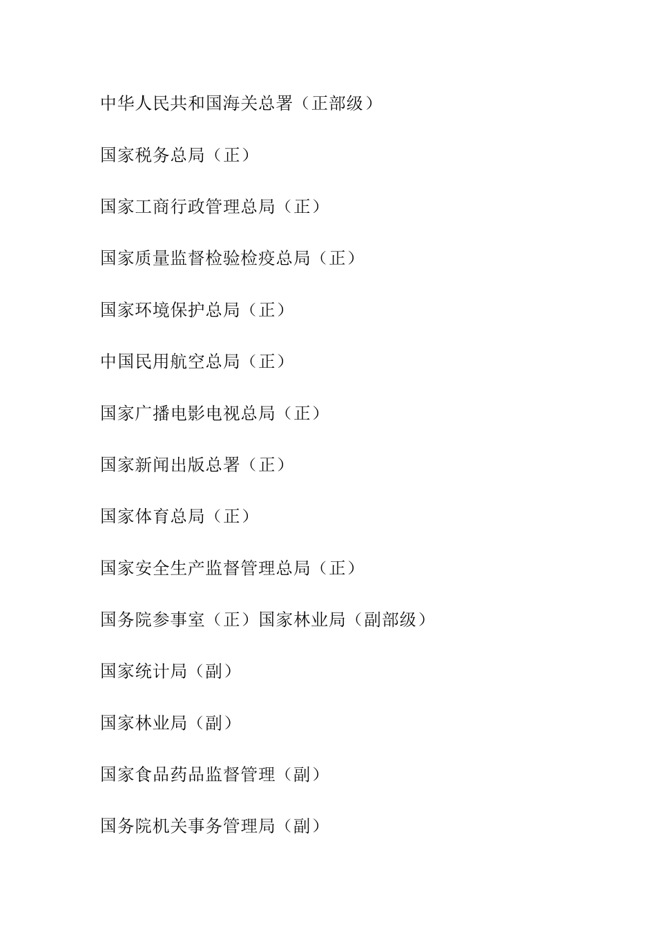 中华人民共和国国务院的组织机构及各自行政级别详解_第3页