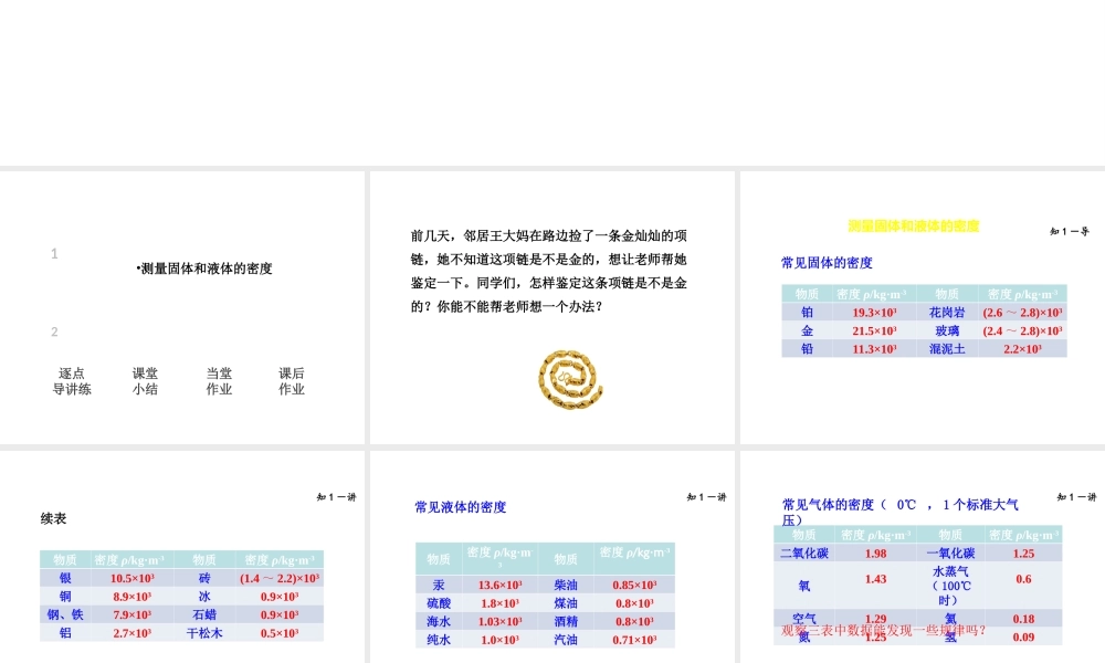 （安徽专版）八年级物理上册 5.3密度的测量课件 （新版）粤教沪版-（新版）粤教沪版初中八年级上册物理课件