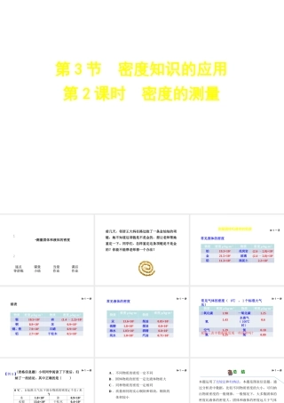 （安徽专版）八年级物理上册 5.3密度的测量课件 （新版）粤教沪版-（新版）粤教沪版初中八年级上册物理课件