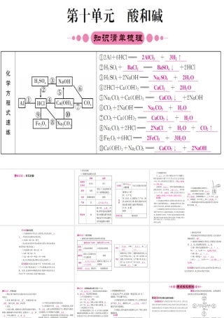 （安徽专版）中考化学 第十单元 酸和碱课件-人教版初中九年级全册化学课件
