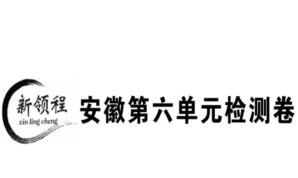（安徽专版）春八年级语文下册 第六单元检测卷课件 新人教版-新人教版初中八年级下册语文课件