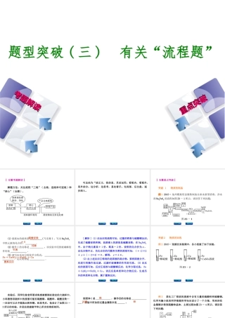 （安徽专版）中考化学 题型突破（三）有关“流程题”课件-人教版初中九年级全册化学课件
