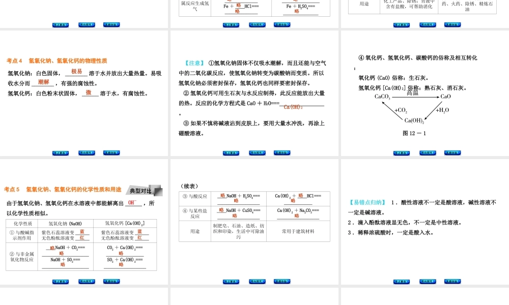 （安徽专版）中考化学 专题12 常见的酸和碱课件-人教版初中九年级全册化学课件