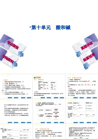 （安徽专版）中考化学复习 第十单元 酸和碱课件-人教版初中九年级全册化学课件