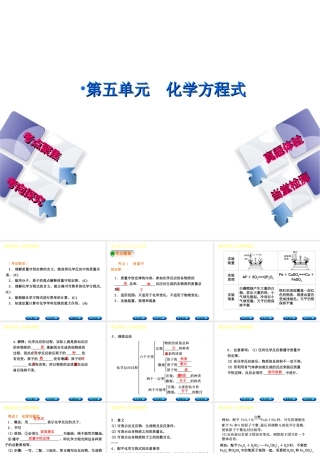 （安徽专版）中考化学复习 第五单元 化学方程式课件-人教版初中九年级全册化学课件