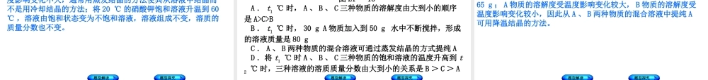 （安徽专版）中考化学复习 题型突破（一）选择题—图表型选择题课件-人教版初中九年级全册化学课件
