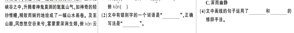 （安徽专版）春八年级语文下册 专题复习二 语文积累与运用习题课件 新人教版-新人教版初中八年级下册语文课件