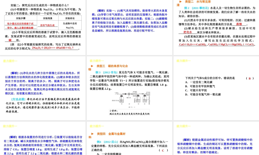 （安徽专版）中考化学教材化总复习 能力提升篇课件 新人教版