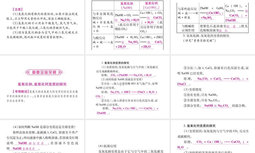 （安徽专版）中考化学总复习 第1部分 教材系统复习 第十单元 酸和碱课件 新人教版-新人教版初中九年级全册化学课件