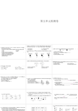 （安徽专版）秋九年级化学上册 第五单元 化学方程式检测卷课件 （新版）新人教版-（新版）新人教版初中九年级上册化学课件