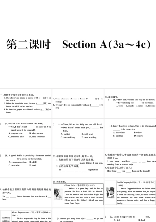 （安徽专版）八年级英语下册 Unit 8 Have you read Treasure Island yet第二课时习题课件（新版）人教新目标版-（新版）人教新目标版初中八年级下册英语课件