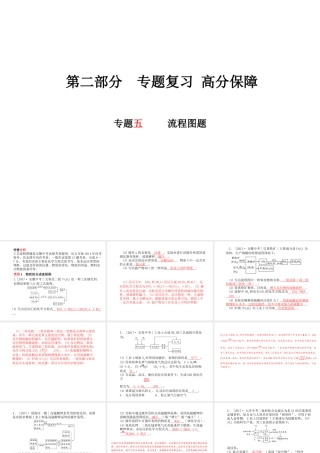 （安徽专版）中考化学总复习 第二部分 专题复习 高分保障 专题五 流程图题课件 新人教版-新人教版初中九年级全册化学课件