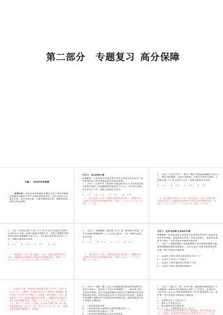 （安徽专版）中考化学总复习 第二部分 专题复习 高分保障 专题一 科技信息背景题课件 新人教版-新人教版初中九年级全册化学课件