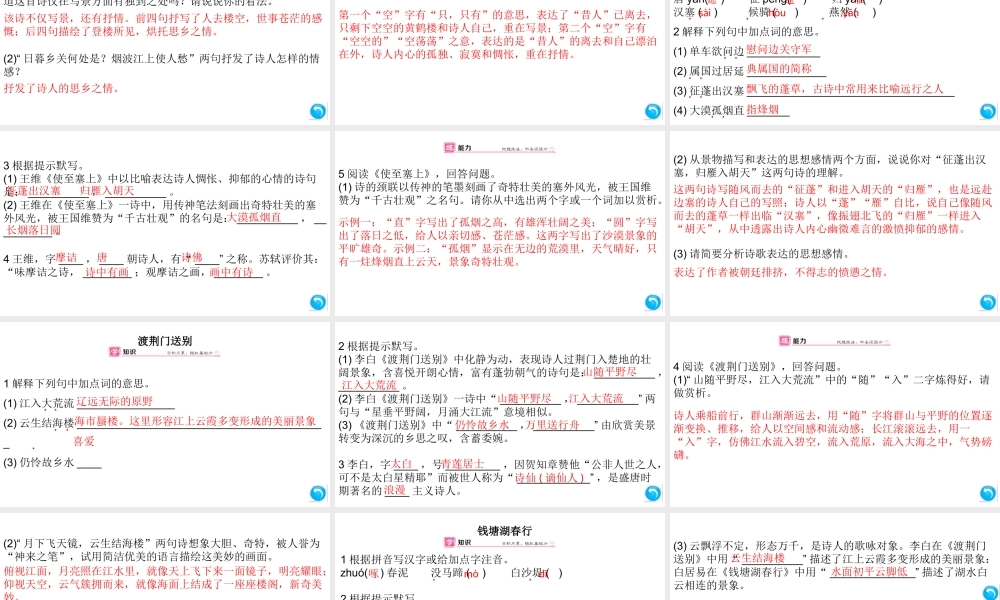 （安徽专版）八年级语文上册 第三单元 13 唐诗五首课件 新人教版-新人教版初中八年级上册语文课件