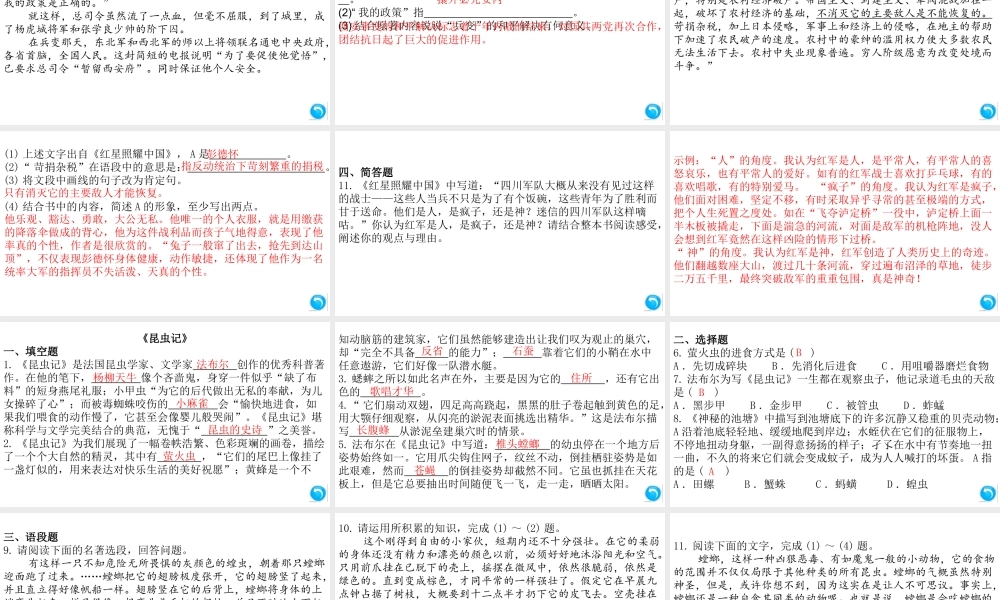 （安徽专版）八年级语文上册 专题三 名著阅读课件 新人教版-新人教版初中八年级上册语文课件