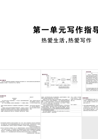 （安徽专版）秋七年级语文上册 第一单元 写作指导 热爱生活，热爱写作习题课件 新人教版-新人教版初中七年级上册语文课件