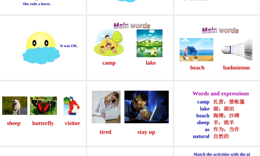 （安徽专版）春七年级英语下册 Unit 12 What did you do last weekend Section A（第1课时）教学课件 （新版）人教新目标版-（新版）人教新目标版初中七年级下册英语课件