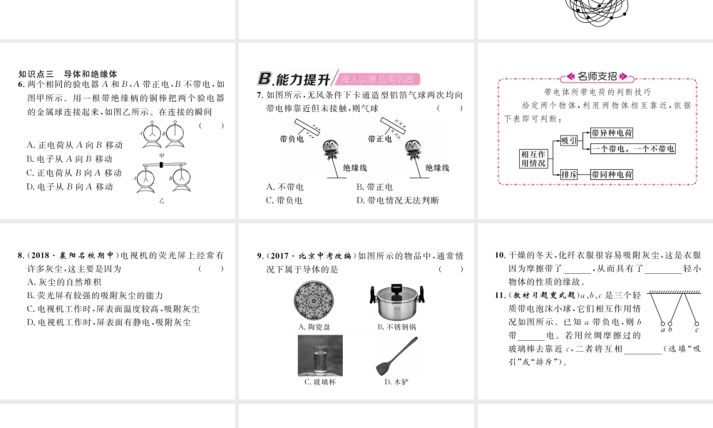（安徽专版）秋九年级物理全册 第15章 第1节 两种电荷课件 （新版）新人教版-（新版）新人教版初中九年级全册物理课件