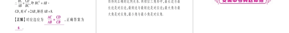 （安徽专版）中考数学总复习 第一轮 考点系统复习 第4章 三角形 第4节 相似三角形课件-人教版初中九年级全册数学课件