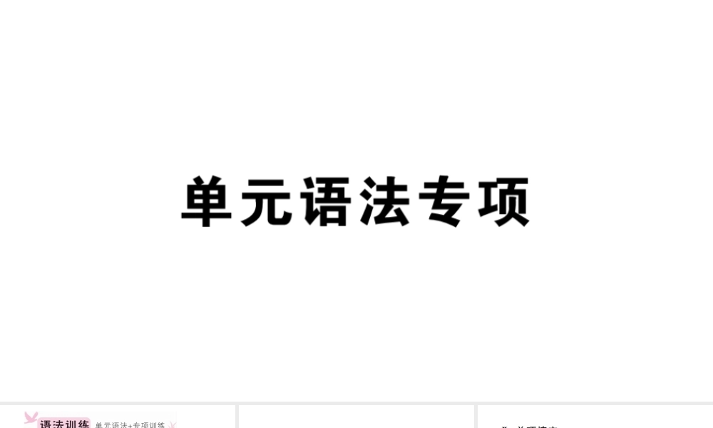 （安徽专版）秋七年级英语上册 Unit 6 Do you like bananas单元语法专项习题课件（新版）人教新目标版-（新版）人教新目标版初中七年级上册英语课件