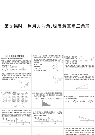 （安徽专版）春九年级数学下册 第28章 锐角三角函数 28.2 解直角三角形及其应用 28.2.2（第3课时）课件（新版）新人教版-（新版）新人教版初中九年级下册数学课件