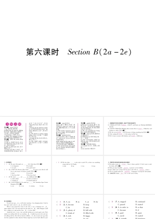 （安徽专版）秋九年级英语全册 Unit 2 I think that mooncakes are delicious（第6课时）Section B（2a-2e）习题课件 （新版）人教新目标版-（新版）人教新目标版初中九年级全册英语课件