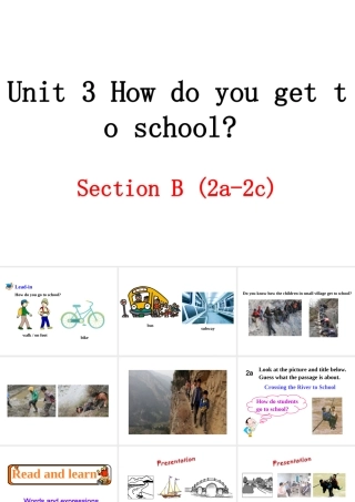 （安徽专版）春七年级英语下册 Unit 3 How do you get to school（第4课时）教学课件 （新版）人教新目标版-（新版）人教新目标版初中七年级下册英语课件