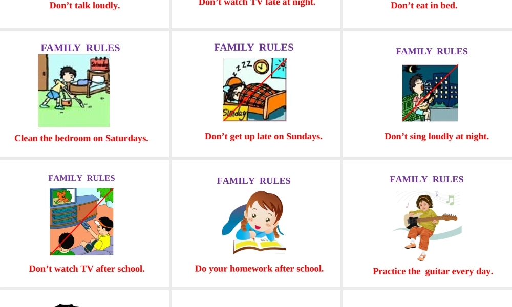 （安徽专版）春七年级英语下册 Unit 4 Don’t eat in class（第3课时）教学课件 （新版）人教新目标版-（新版）人教新目标版初中七年级下册英语课件