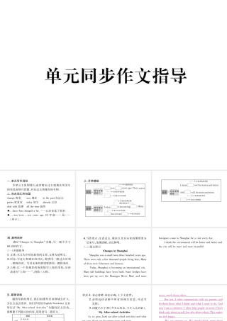 （安徽专版）秋九年级英语全册 Unit 4 I uesd to be afraid do the dark同步作文指导习题课件 （新版）人教新目标版-（新版）人教新目标版初中九年级全册英语课件