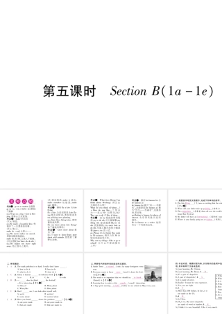 （安徽专版）秋九年级英语全册 Unit 5 What are the shirts made of（第5课时）Section B（1a-1e）习题课件 （新版）人教新目标版-（新版）人教新目标版初中九年级全册英语课件