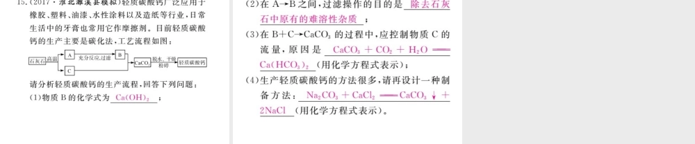 （安徽专版）九年级化学下册 专题四 物质的分类与相互反应、转化练习课件 （新版）新人教版-（新版）新人教版初中九年级下册化学课件