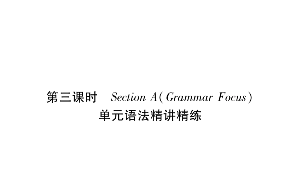 （安徽专版）秋九年级英语全册 Unit 7 Teenagers should be allowed to choose their own clothes（第3课时）Section A（Grammar Focus）习题课件 （新版）人教新目标版-（新版）人教新目标版初中九年级全册英语课件